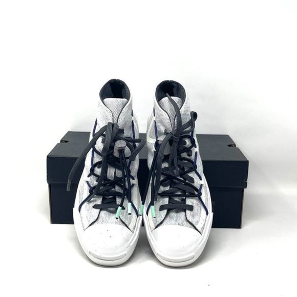 💖MEGA SALE💖Converse Jack Purcell Rally Mid  White Gray  Men's  Canvas 170947C - Picture 8 of 10